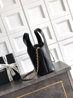 Alternative view of CHANEL Totes Bags Caviar Leather (Black-Gold) 26X18X10CM I00202608072978