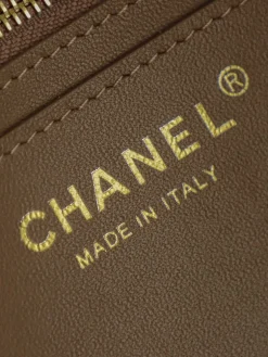 Alternative view of CHANEL Totes Bags Caviar Leather (Taupe-Gold) One Size I50202608073253