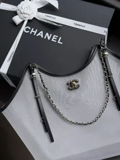 Alternative view of CHANEL Totes Bags PVC Leather (Grey-Black) 37X11X36CM G40202608070403