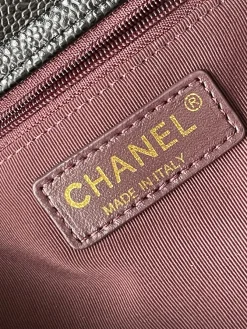 Alternative view of CHANEL Totes Bags Quilted Leather (Black-Gold) 19X25X12CM F80202608070910