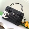 CHANEL Travel Bags (Black-White) 24X33X11CM H30202608072622