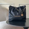 CHANEL Trend Bags Calfskin Leather (Black-Gold) 35X37X7CM F30202608072051