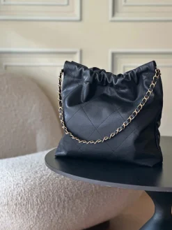 Alternative view of CHANEL Trend Bags Calfskin Leather (Black-Gold) 35X37X7CM F30202608072051