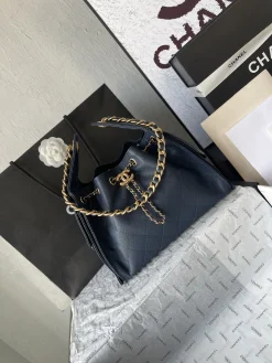 Alternative view of CHANEL Trend Bags Caviar Leather (Navy-Gold) 30X26X14CM F50202608073183