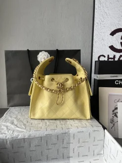 CHANEL Trend Bags Caviar Leather (Yellow-Gold) 30X26X14CM F50202608073197