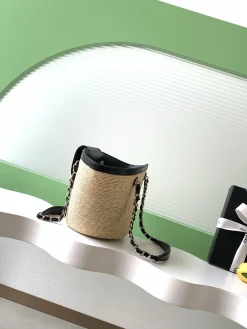 Alternative view of CHANEL Trend Bags Raffia Leather (Beige-Black) 18X41X13CM I30202608073290
