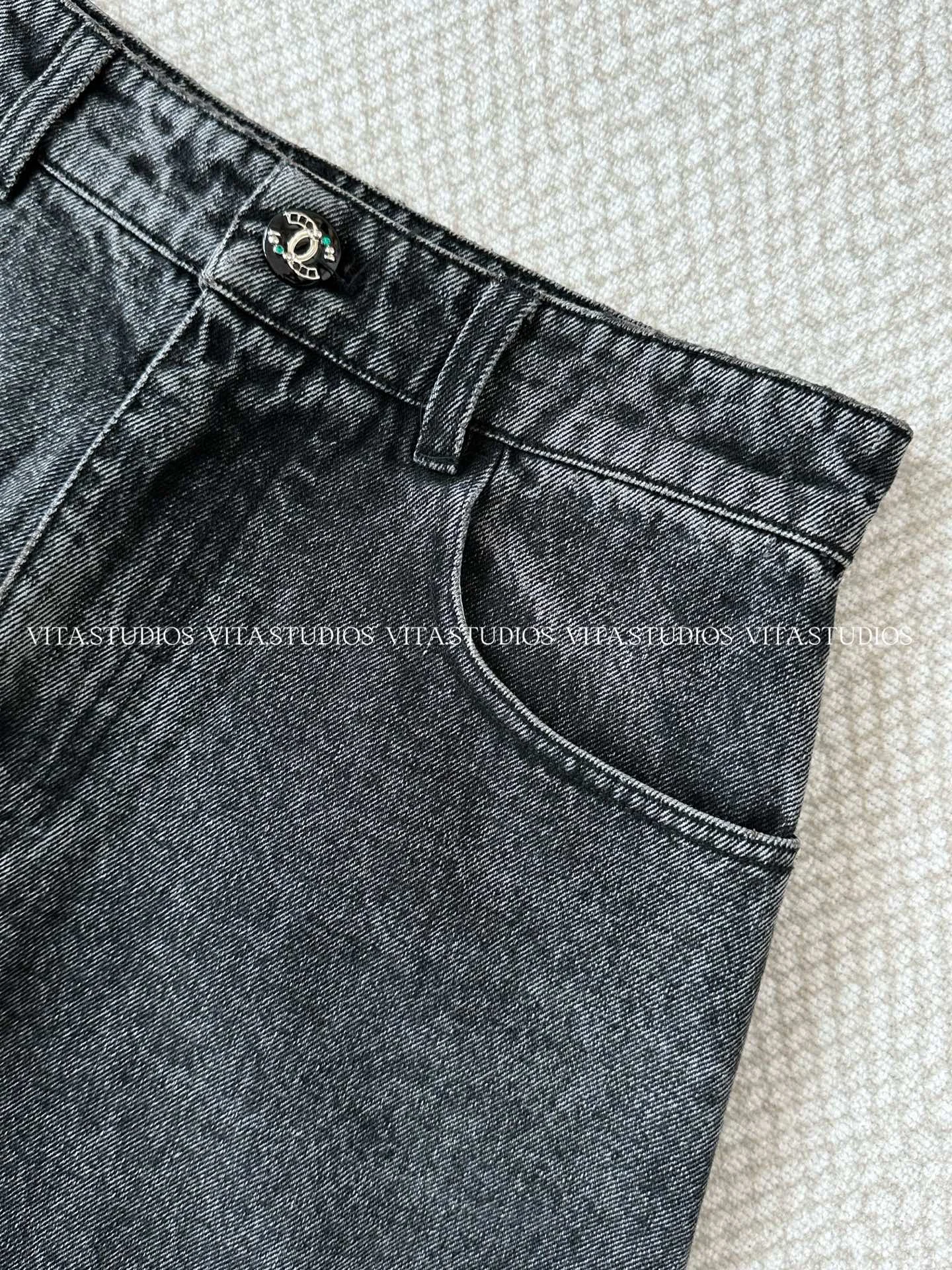 CHANEL Trousers Cotton Blend XS C90202608040734 - Image 3