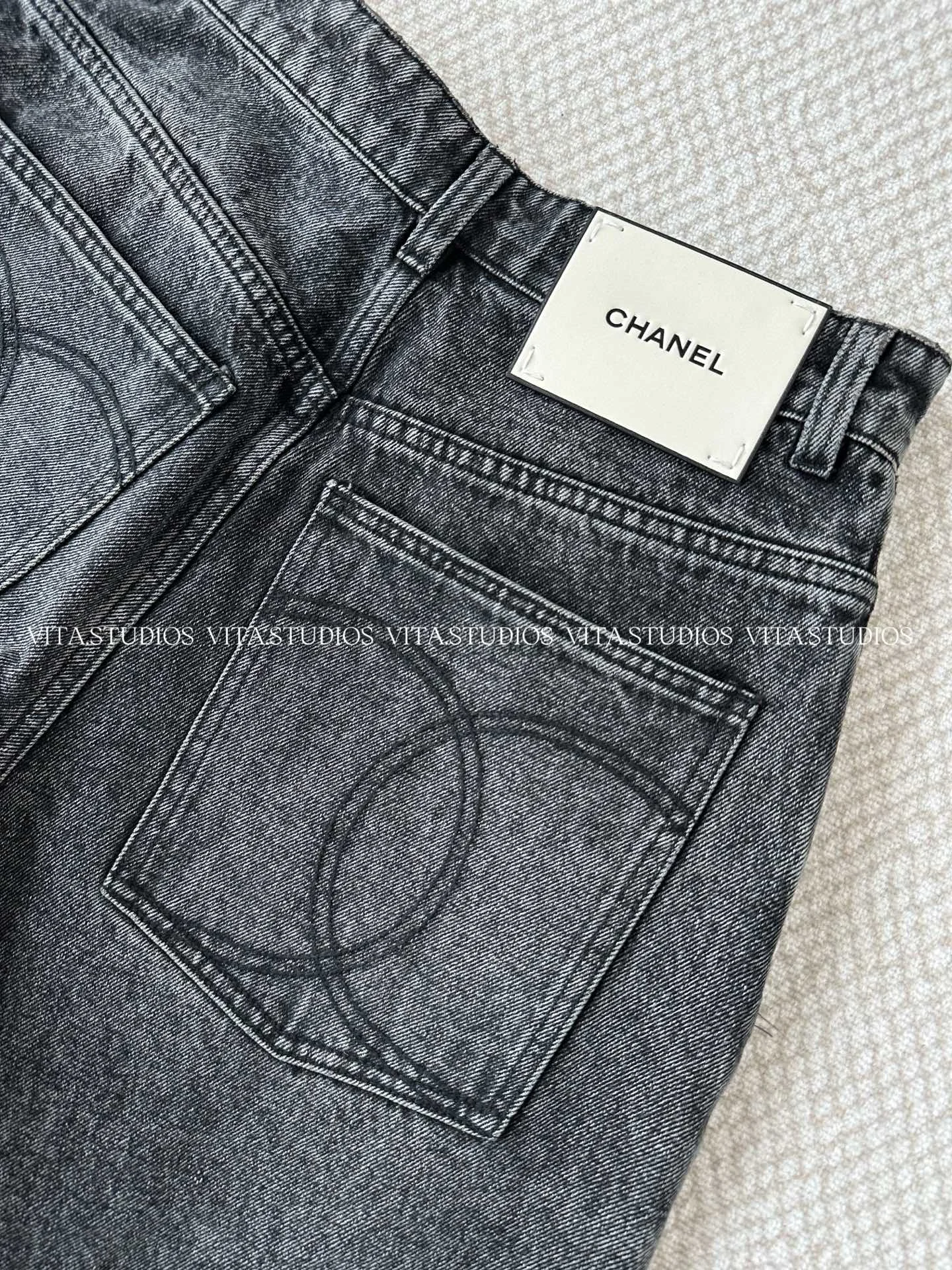 CHANEL Trousers Cotton Blend XS C90202608040734 - Image 6
