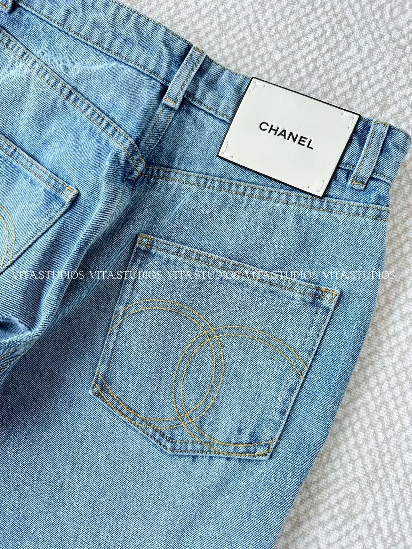 CHANEL Trousers Cotton Polyester XS-L C90202608040735 - Image 4
