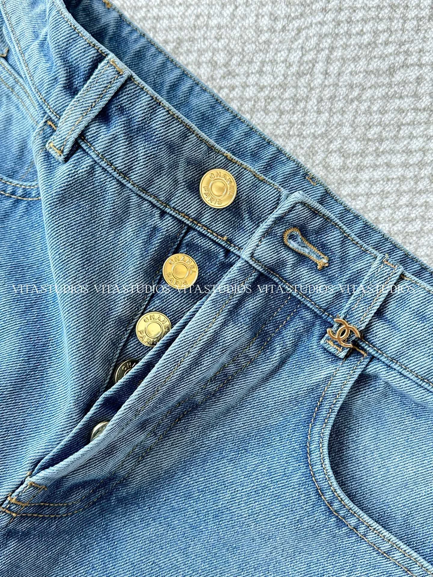 CHANEL Trousers Cotton Polyester XS-L C90202608040735 - Image 5