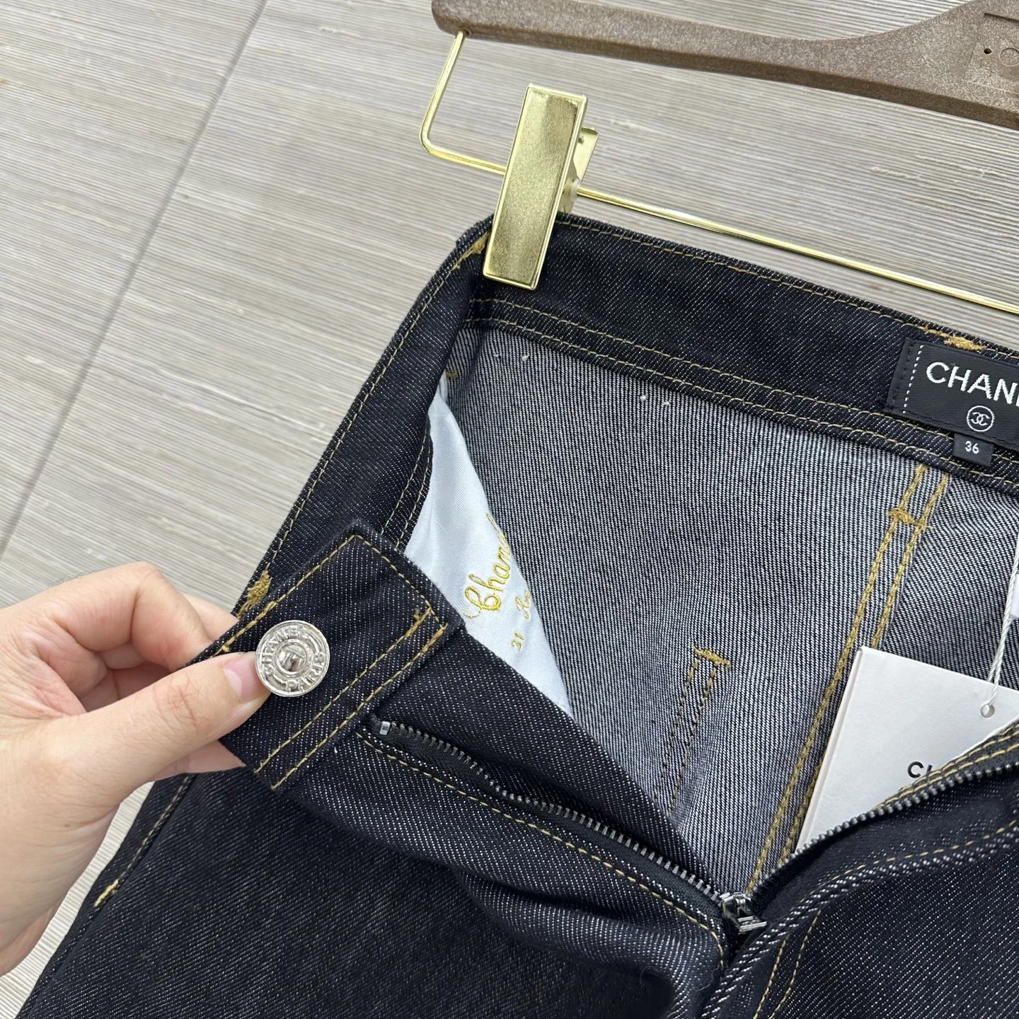 CHANEL Trousers Denim S A05202608040092 - Image 8