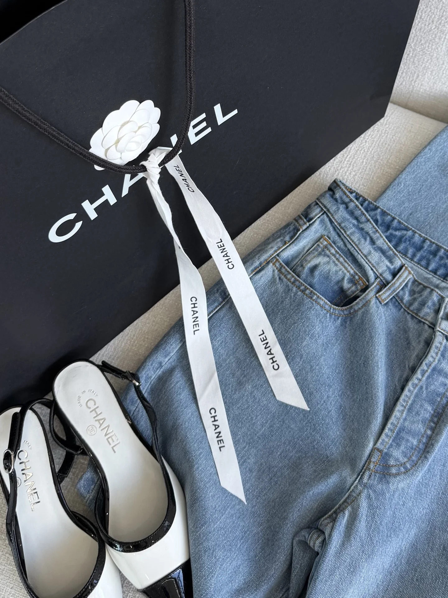 CHANEL Trousers Denim S-L C25202608040237 - Image 3