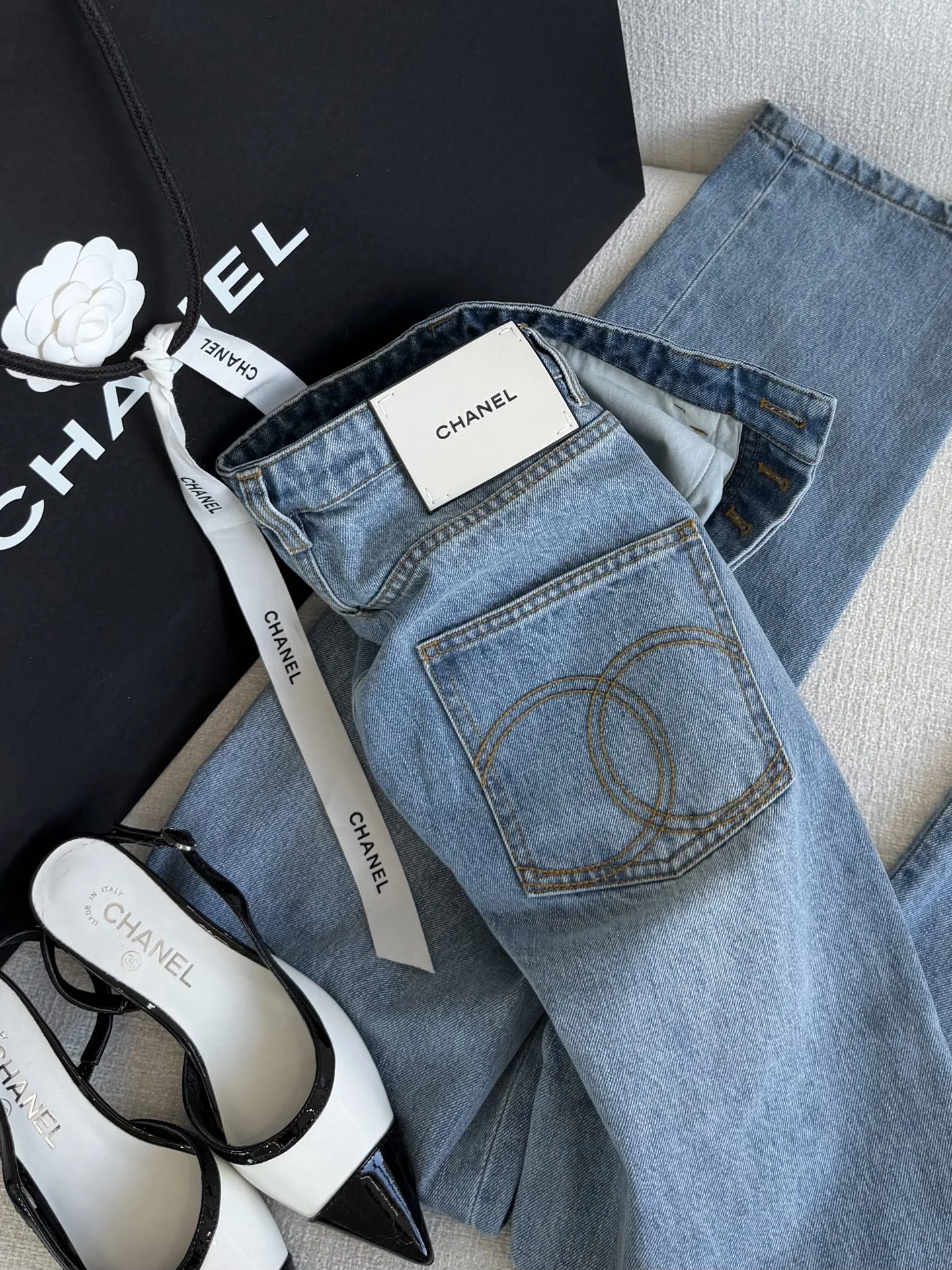 CHANEL Trousers Denim S-L C25202608040237 - Image 6