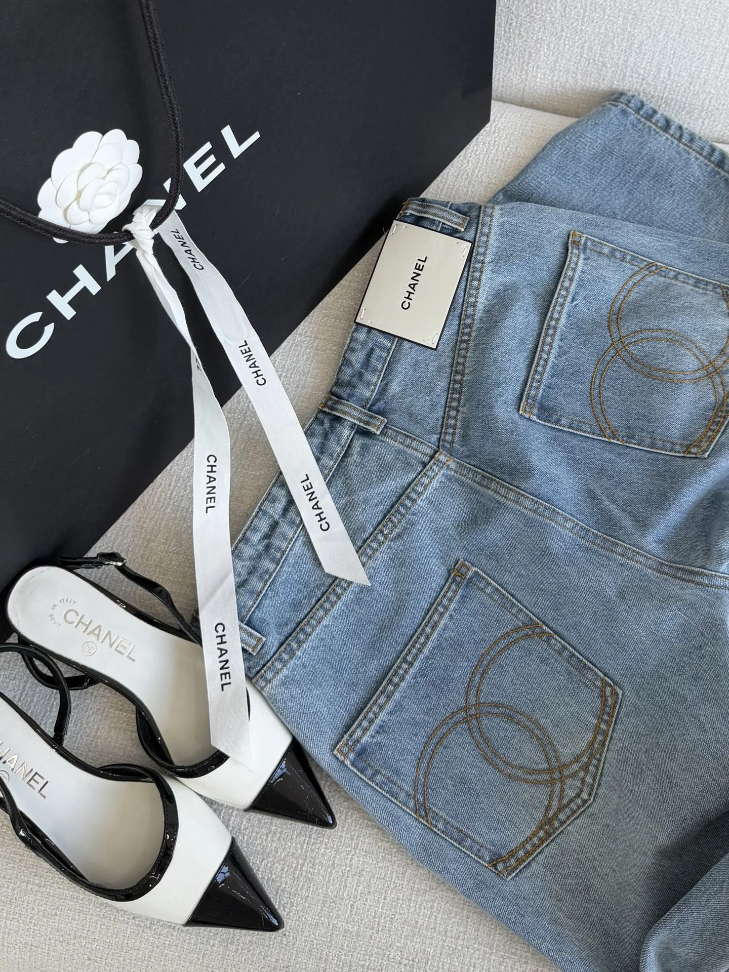 CHANEL Trousers Denim S-L C25202608040237 - Image 8