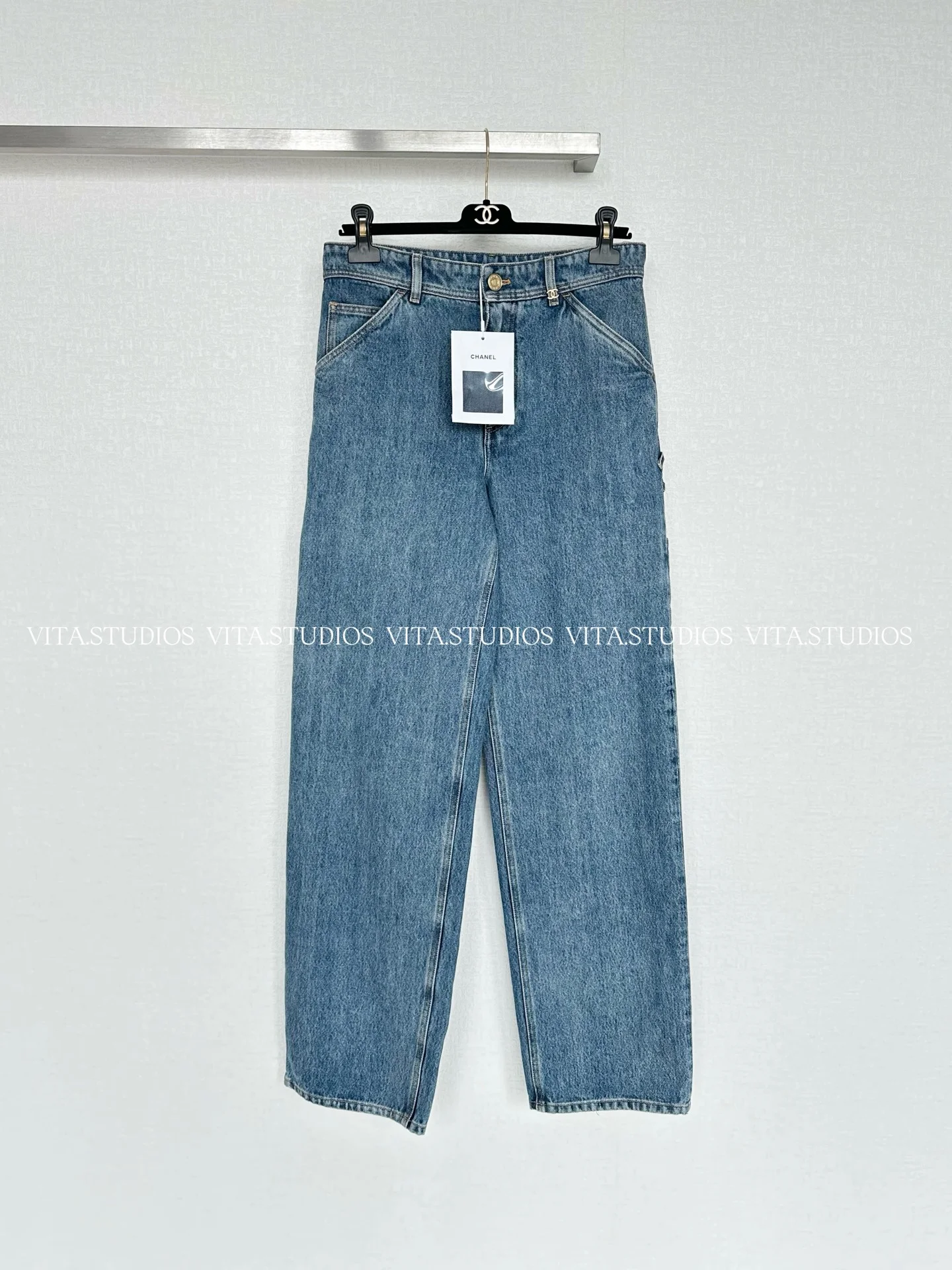 CHANEL Trousers Denim XS S M L C90202608040741