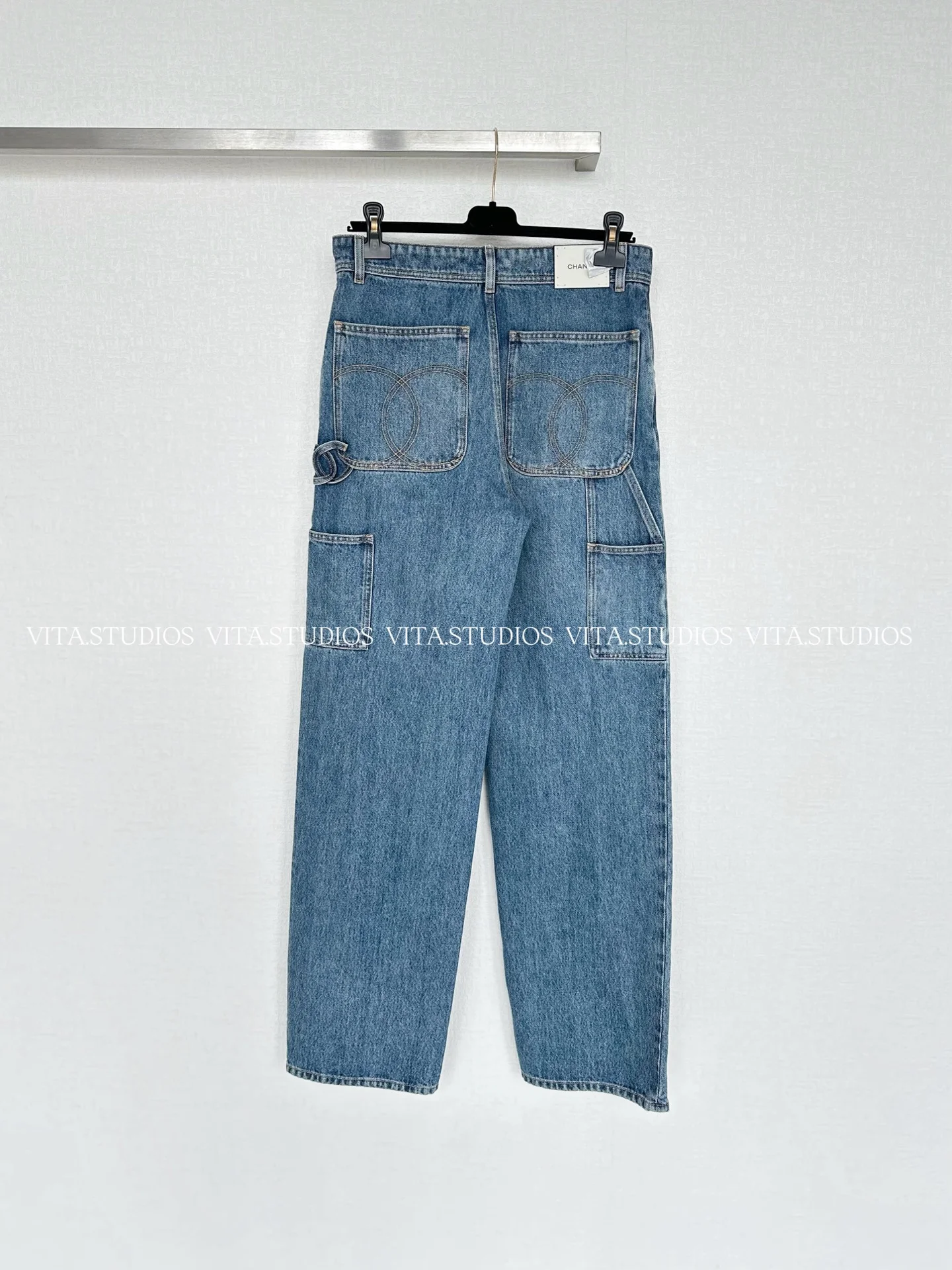CHANEL Trousers Denim XS S M L C90202608040741 - Image 2