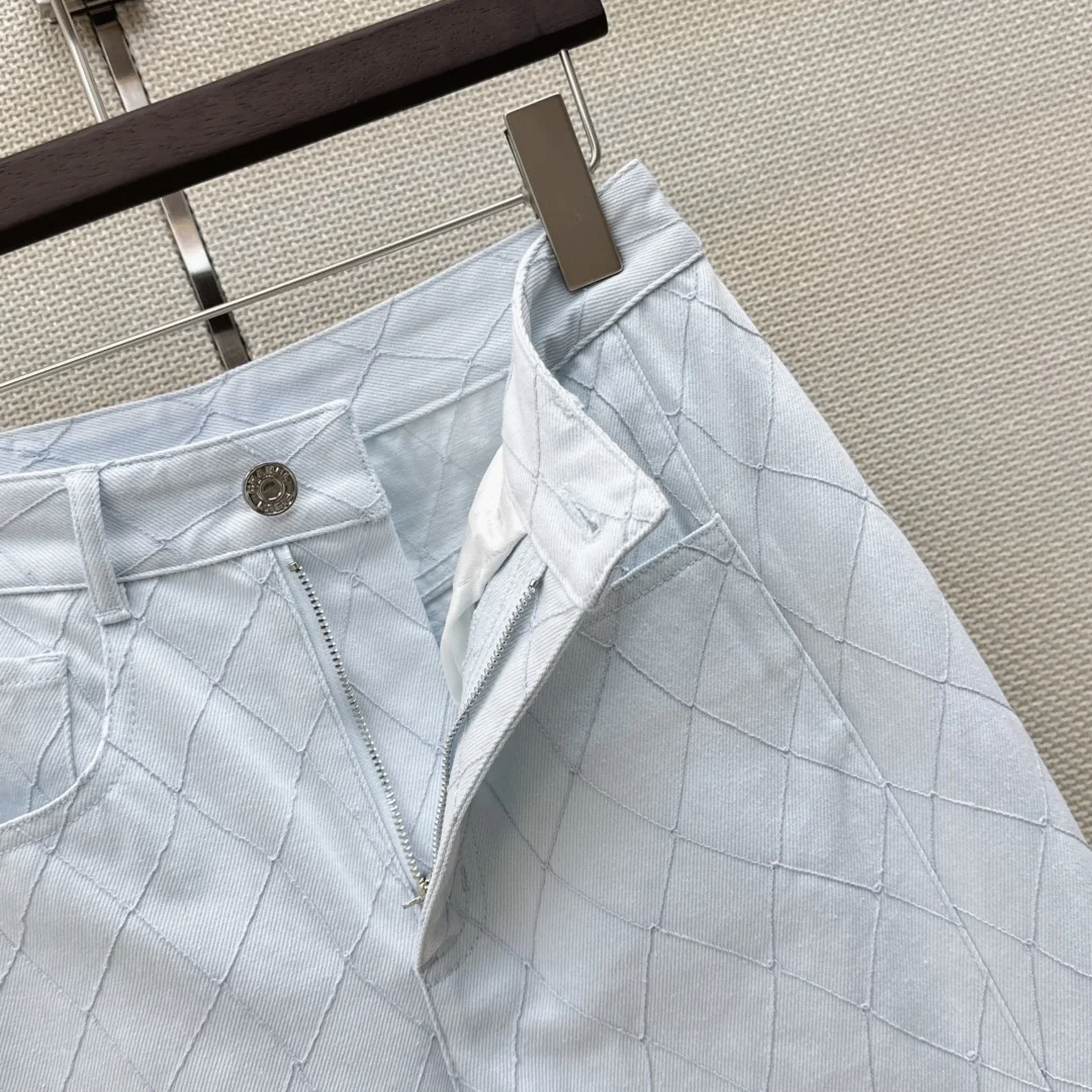 CHANEL Trousers Organic Cotton Denim S B95202608040681 - Image 5