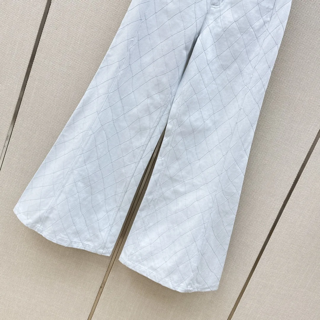 CHANEL Trousers Organic Cotton Denim S B95202608040681 - Image 6