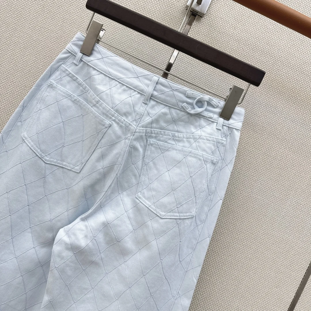 CHANEL Trousers Organic Cotton Denim S B95202608040681 - Image 8