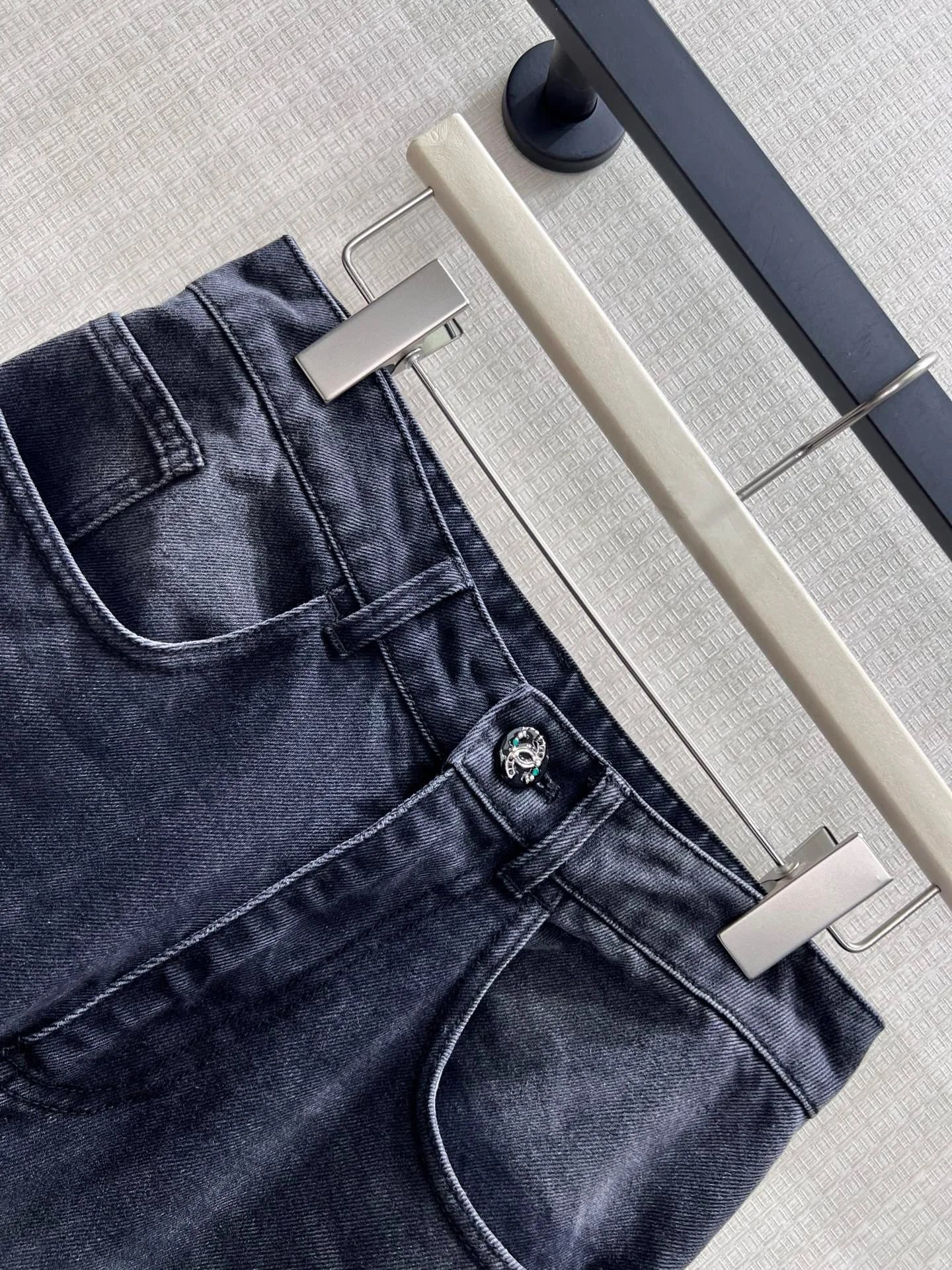 CHANEL Trousers Washed Denim 36-40 C35202608042835 - Image 3