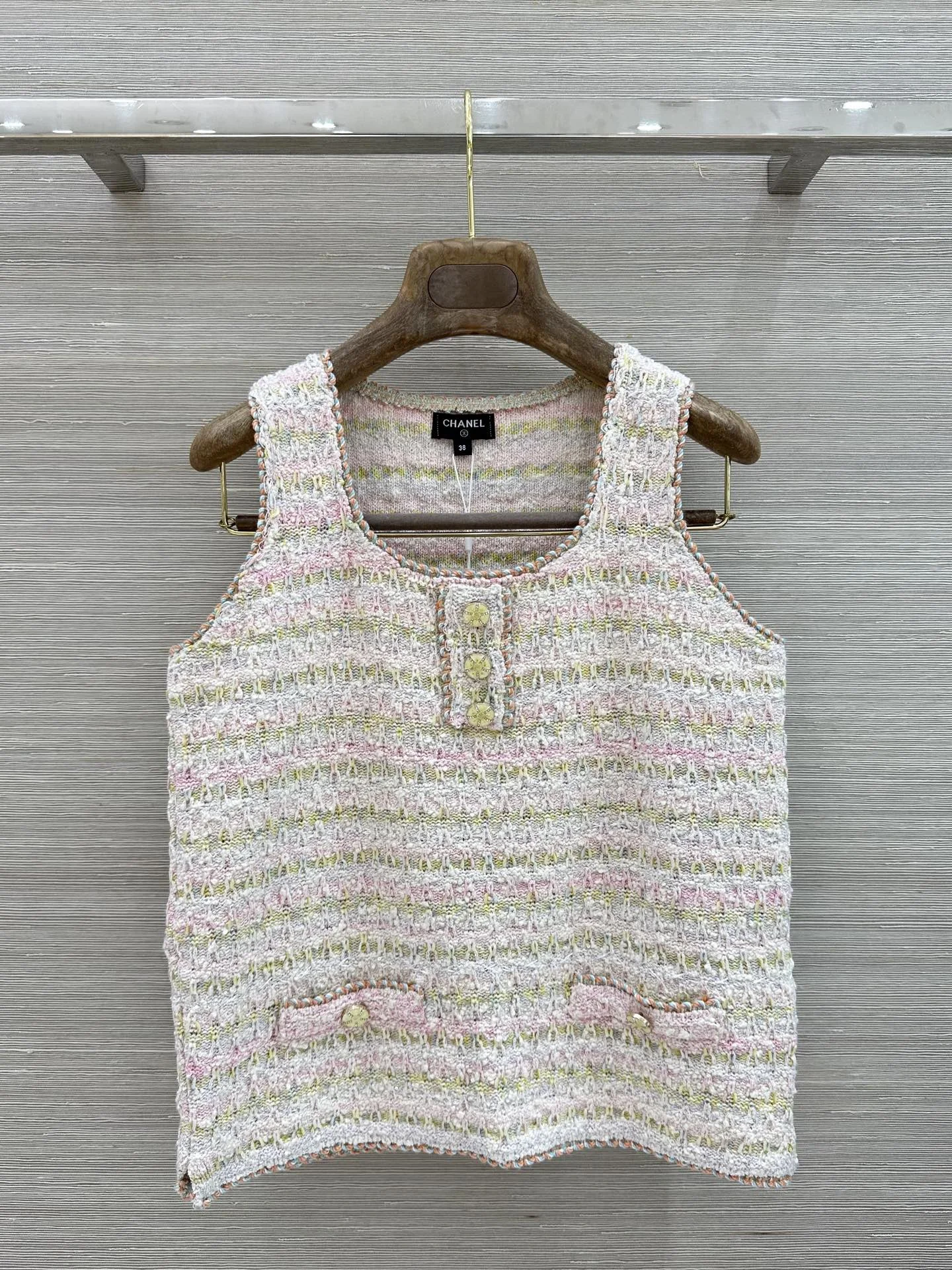 CHANEL Vests Cotton Yarn 36-40 C00202608040042
