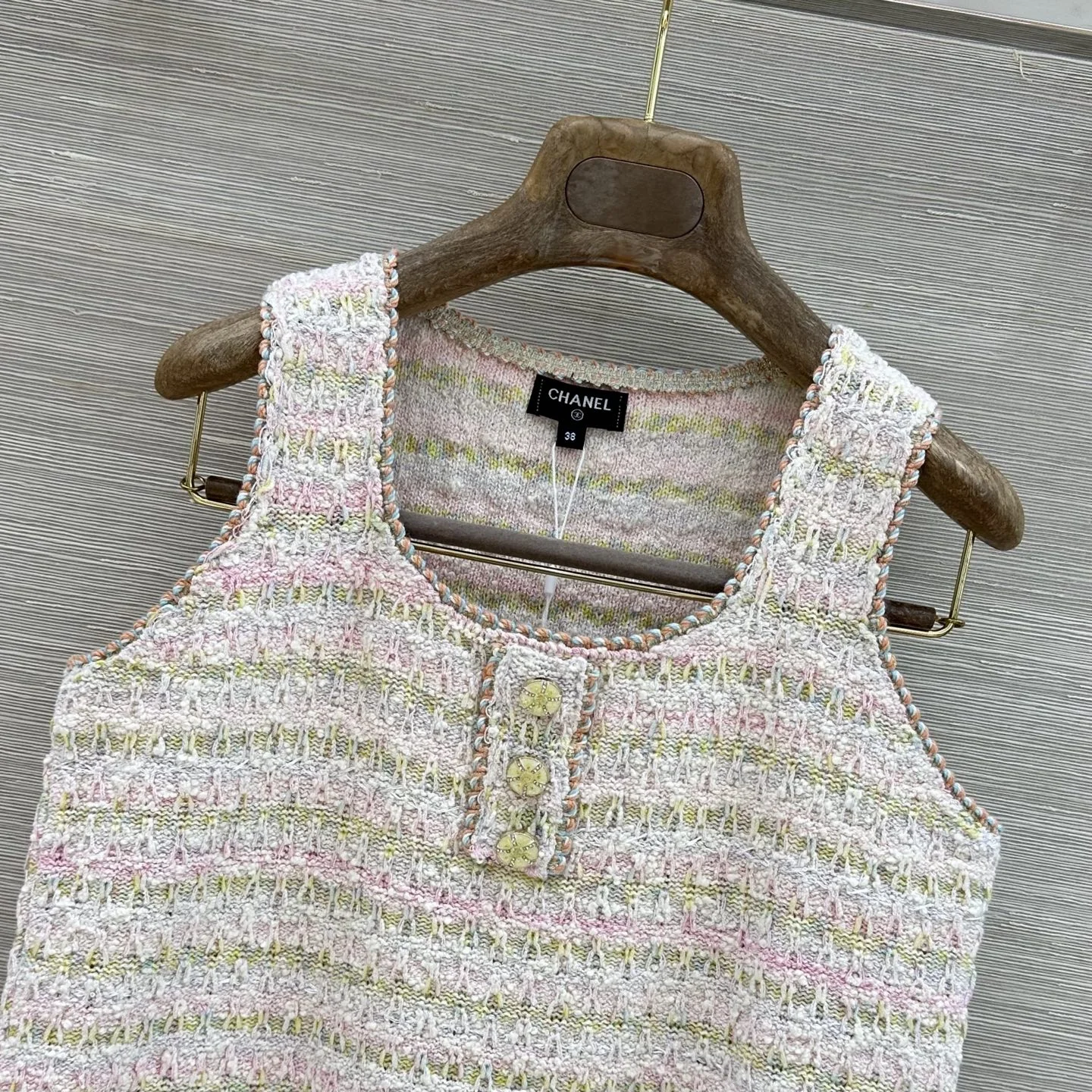 CHANEL Vests Cotton Yarn 36-40 C00202608040042 - Image 2