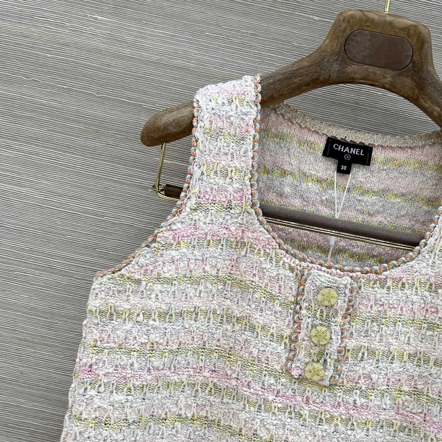 CHANEL Vests Cotton Yarn 36-40 C00202608040042 - Image 3