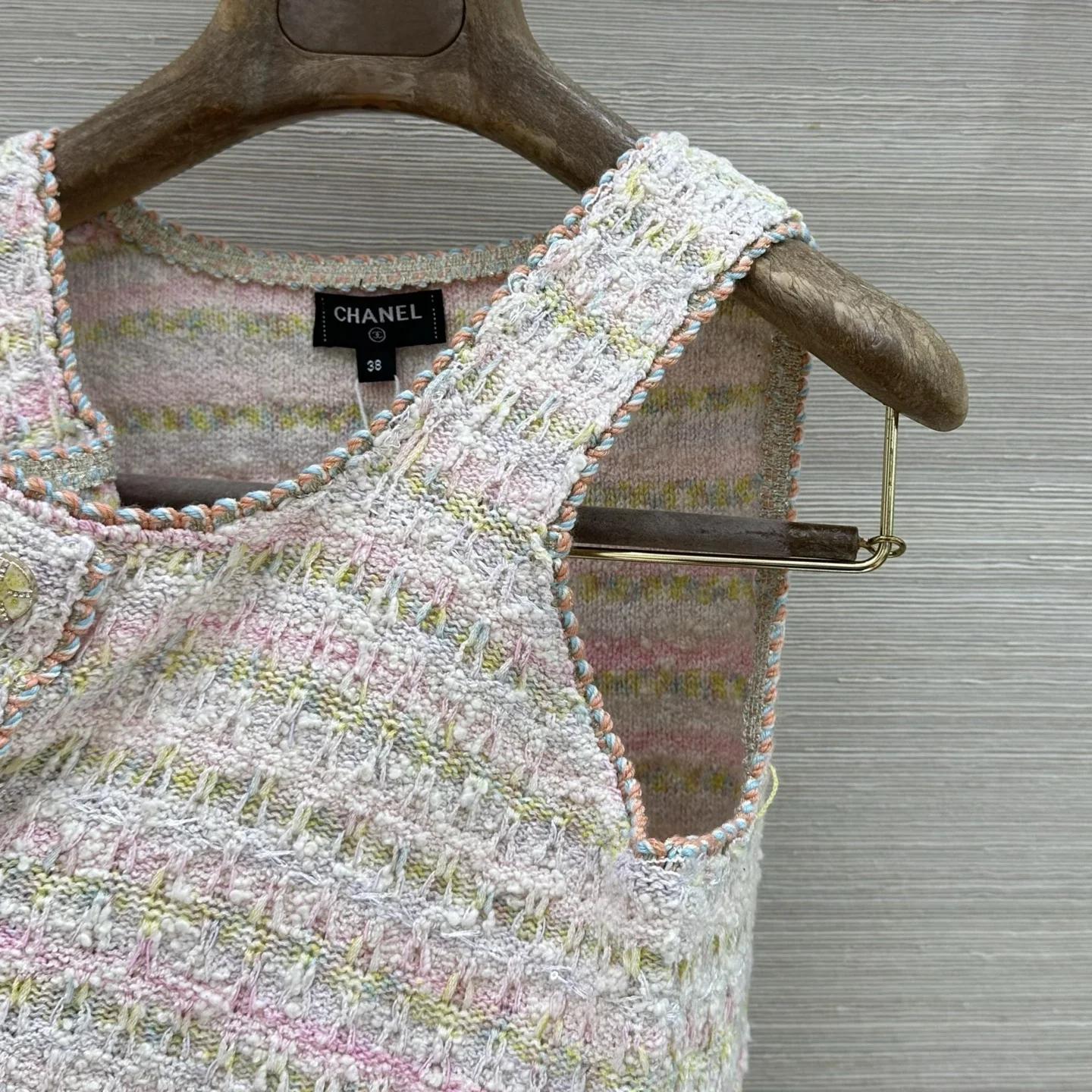 CHANEL Vests Cotton Yarn 36-40 C00202608040042 - Image 4