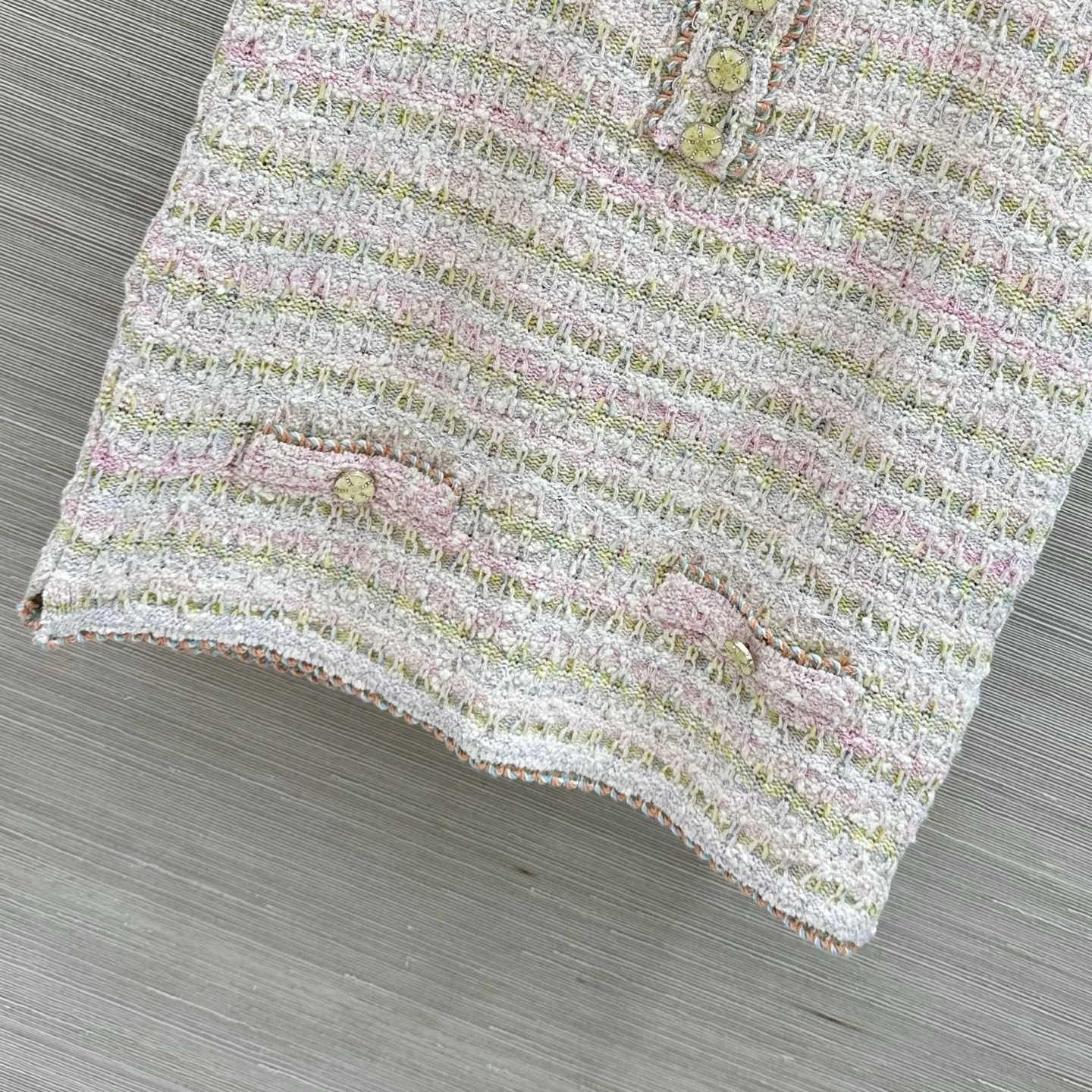 CHANEL Vests Cotton Yarn 36-40 C00202608040042 - Image 6