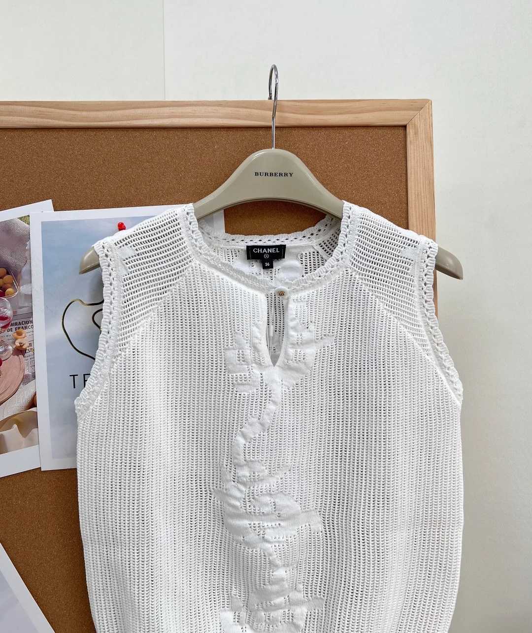 CHANEL Vests Knitted Mesh S M L B75202608040118 - Image 6