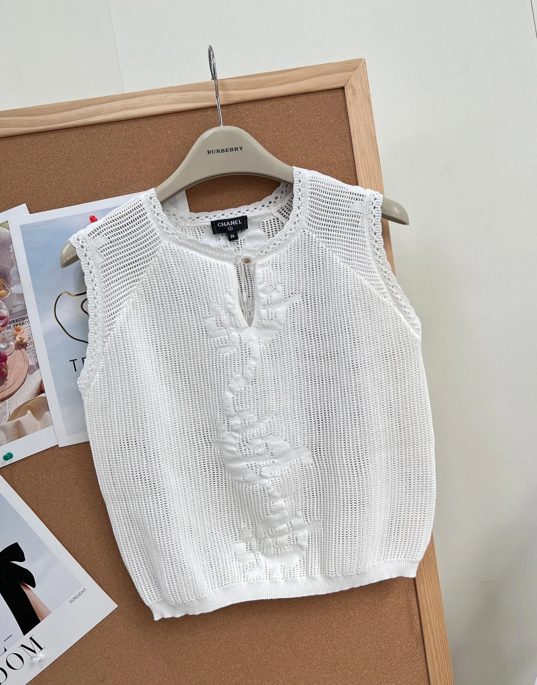 CHANEL Vests Knitted Mesh S M L B75202608040118 - Image 8