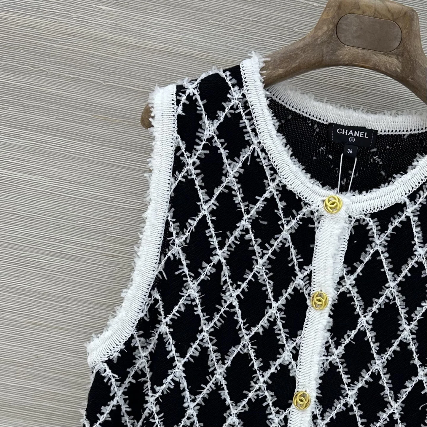 CHANEL Vests Lace Embroidered S B55202608041102 - Image 3