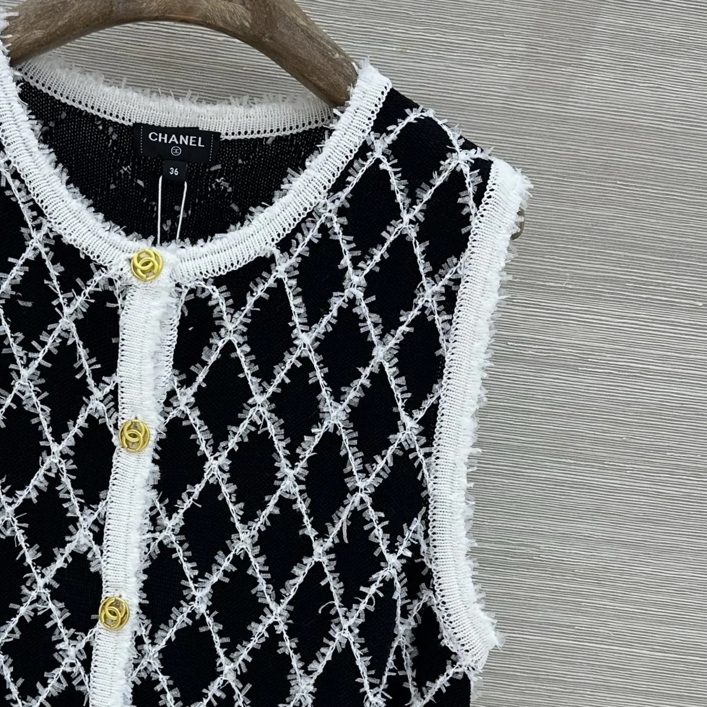 CHANEL Vests Lace Embroidered S B55202608041102 - Image 4