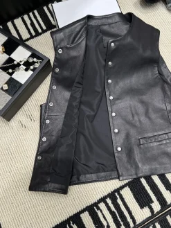 Alternative view of CHANEL Vests Lambskin Leather S M L XL D35202608041400