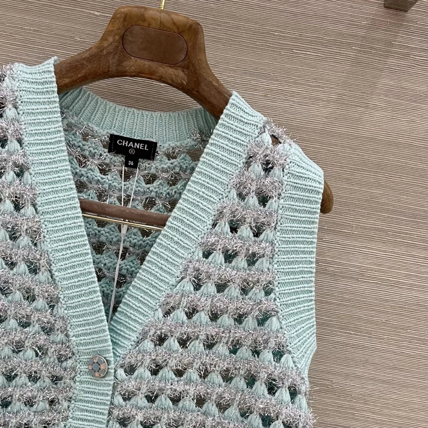 CHANEL Vests Silver Yarn 36-40 C05202608040069 - Image 4
