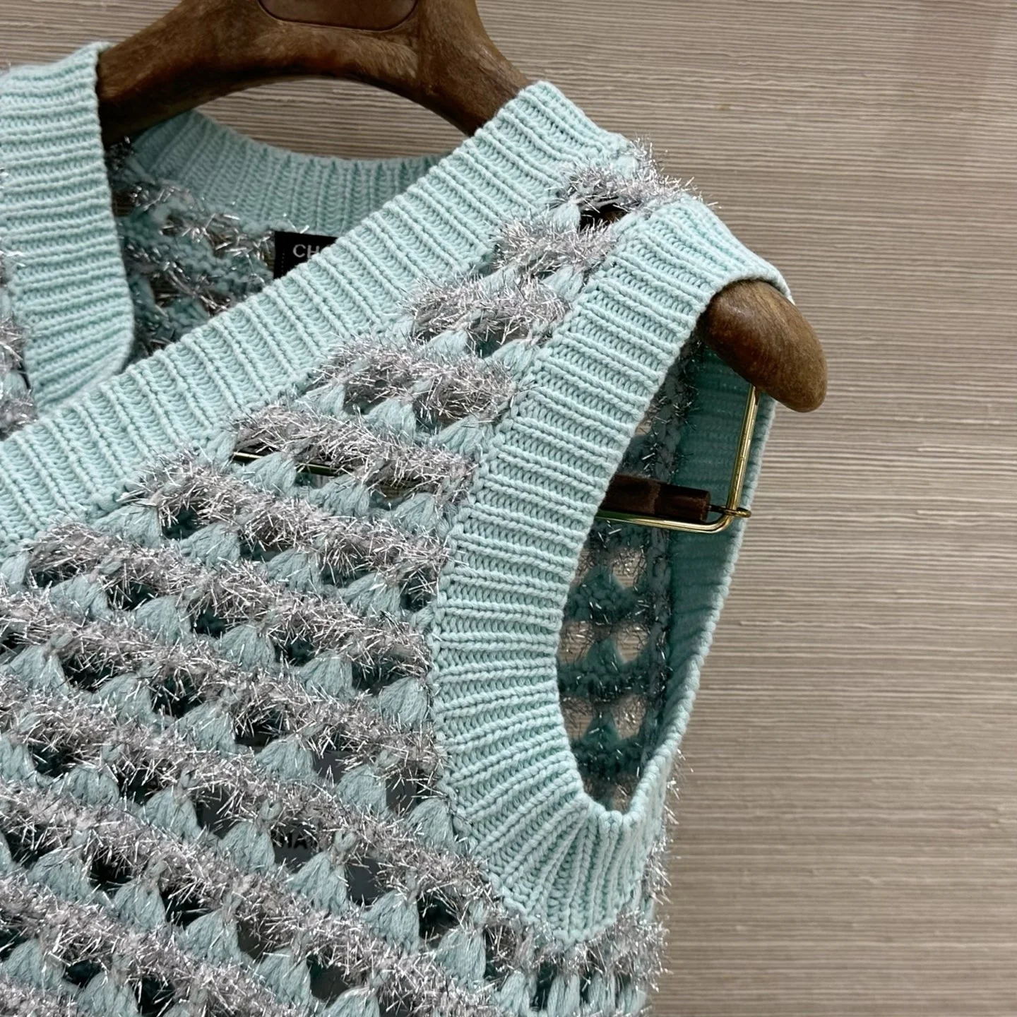 CHANEL Vests Silver Yarn 36-40 C05202608040069 - Image 5