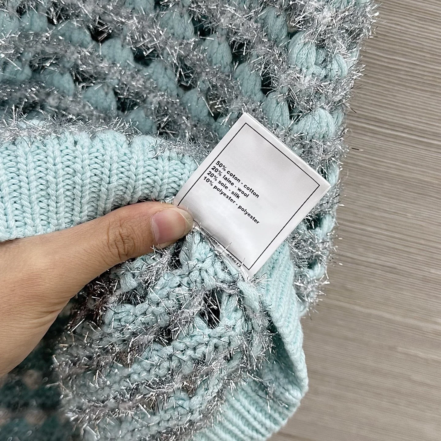 CHANEL Vests Silver Yarn 36-40 C05202608040069 - Image 8