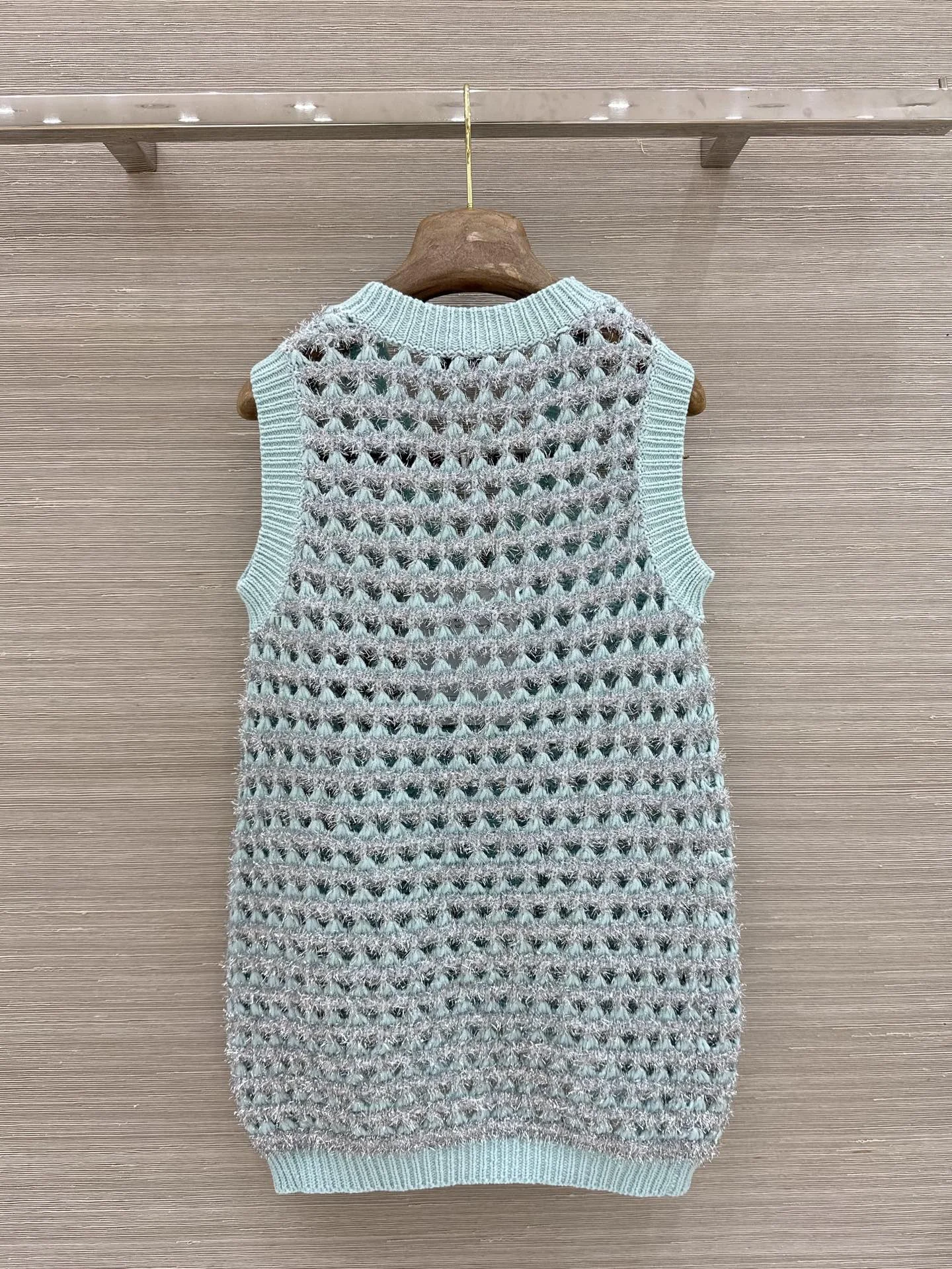 CHANEL Vests Silver Yarn 36-40 C05202608040069 - Image 9