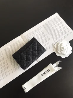 Alternative view of CHANEL Wallet Bags Caviar Leather (Black-Gold) One Size A50202608071510
