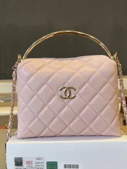 Alternative view of CHANEL Wallet Bags Leather (Pink-Gold) 19X14X7CM F10202608072125