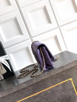 Alternative view of CHANEL Wallet Bags Velvet (Purple-Gold) 20CM G00202608073016