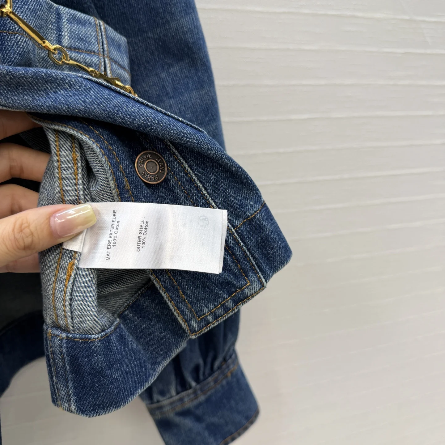 CHLOE Jackets Denim S C30202608041686 - Image 7