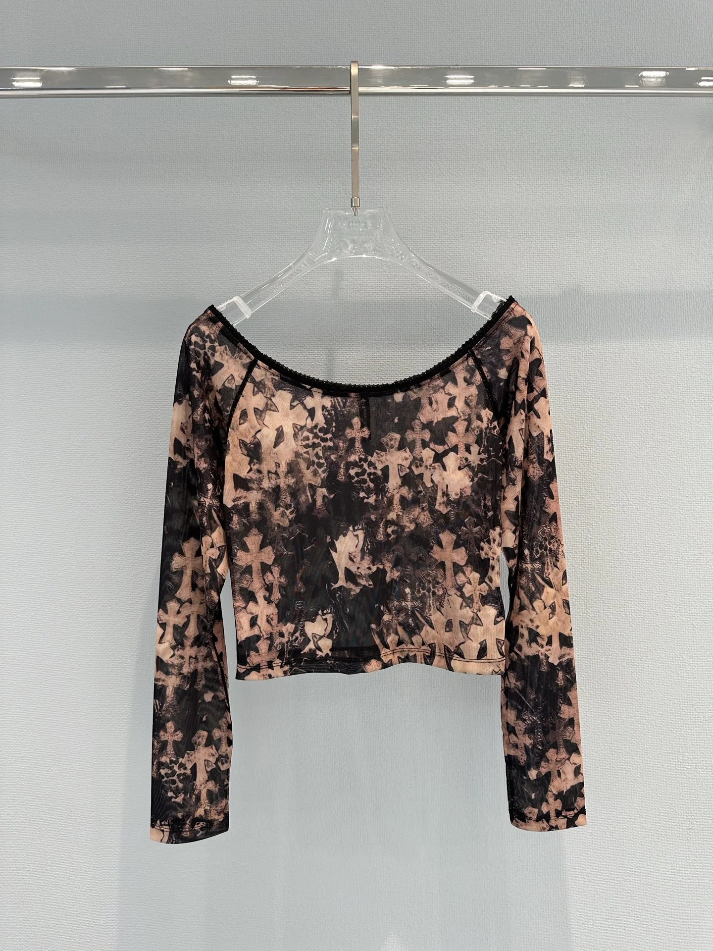 CHROME HEARTS T-shirts Mesh Lace S-M-L A80202608042040 - Image 3