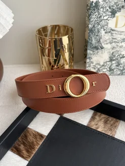 DIOR Belts Calf Leather 3.0cm Width A60202608050638
