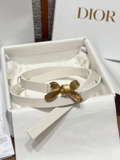 DIOR Belts Calf Leather One Size 1.5cm Width A70202608050158