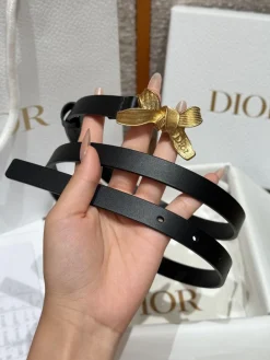 Alternative view of DIOR Belts Calf Leather One Size 1.5cm Width A70202608050159