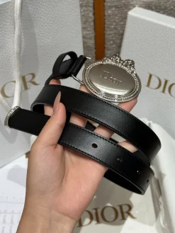 Alternative view of DIOR Belts Calf Leather One Size 2.5cm Width A80202608050096