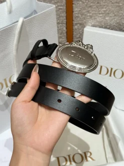 Alternative view of DIOR Belts Calf Leather One Size 2.5cm Width A80202608050125
