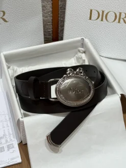 DIOR Belts Calf Leather One Size 2.5cm Width A80202608050127