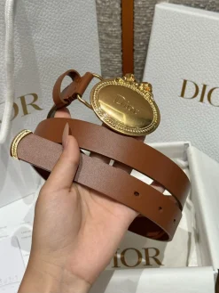 Alternative view of DIOR Belts Calf Leather One Size 2.5cm Width A80202608050128